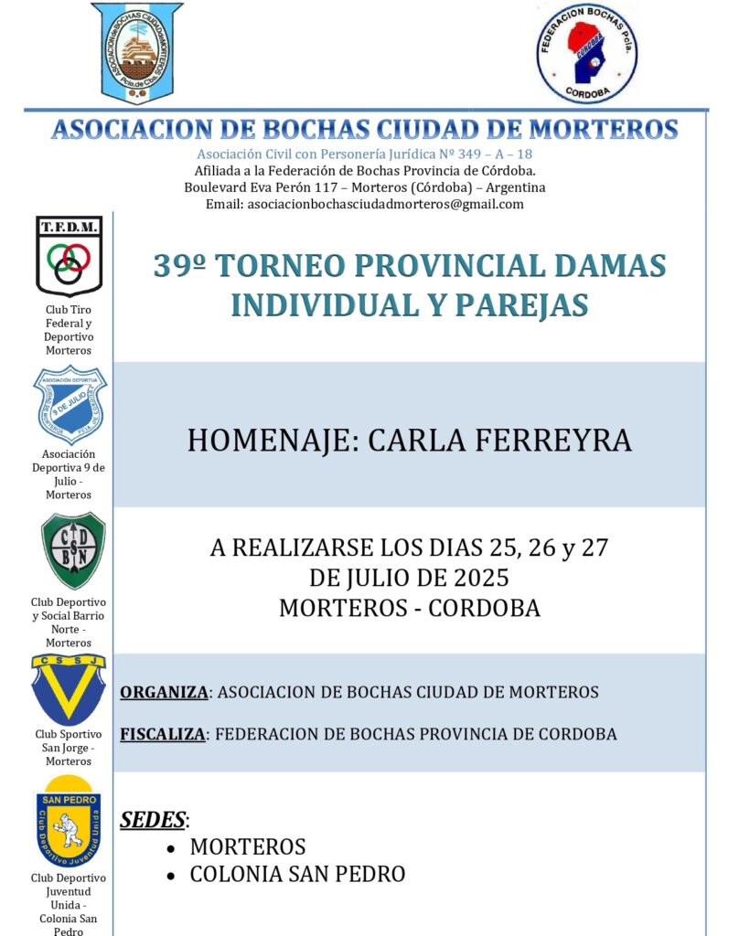 38º Campeonato Provincial de Bochas