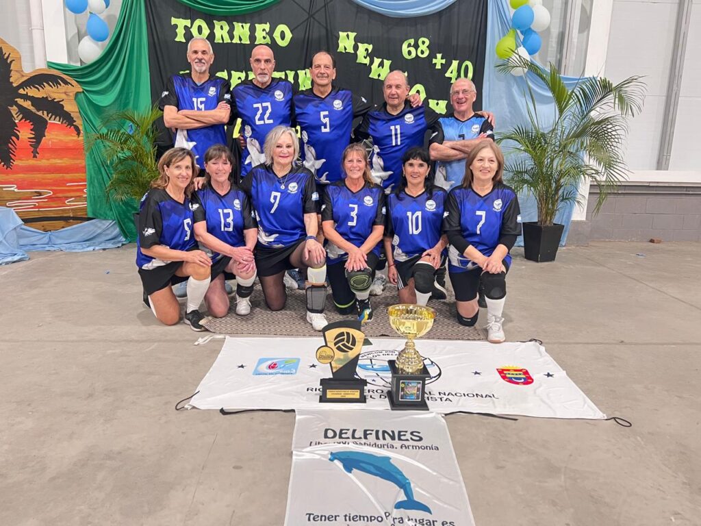 Delfines de Río Tercero Campeones nacionales categoría 68 con plaza al Sudamericano