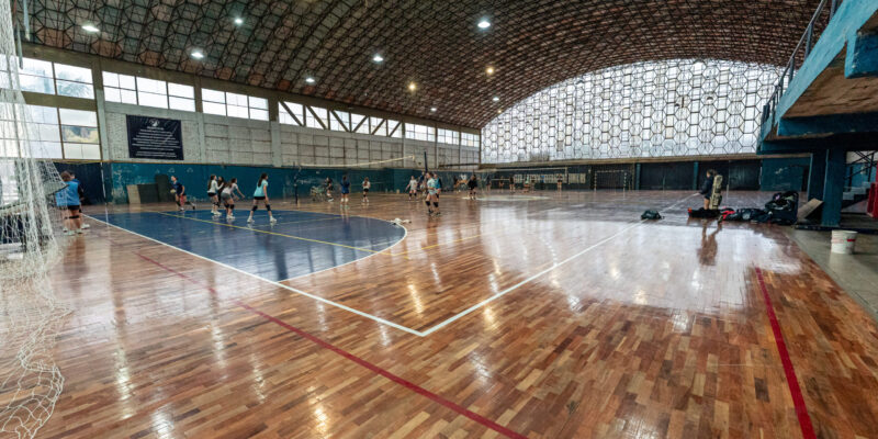 Con apoyo Municipal, el club General Paz Juniors luce su nuevo piso deportivo