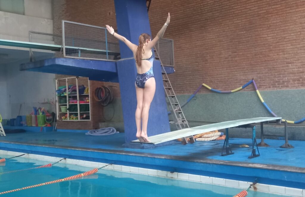 Agustina Forzani, única cordobesa representante en el Sudamericano de Saltos Ornamentales
