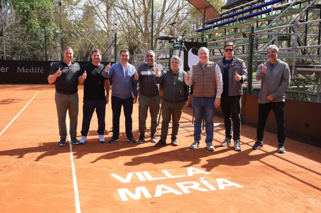 En la previa del Challenger Santander, el intendente de Villa María recorrió el Sport Social Club