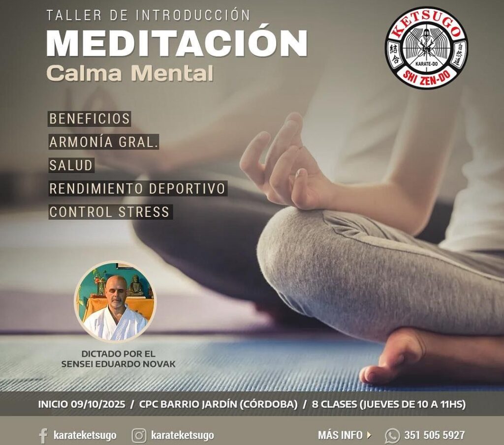 Meditación, taller de introducción dictado por el Sensei Eduardo Novak