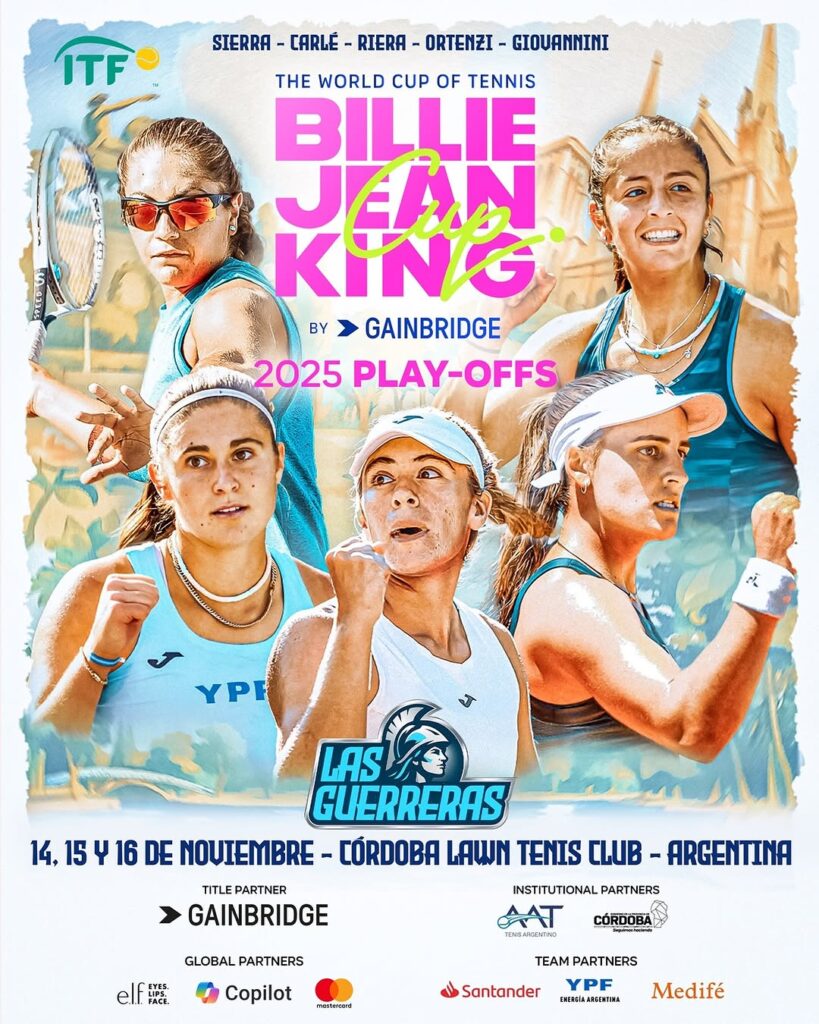 Argentina tendrá “equipo ideal” para la Billie Jean King Cup en Córdoba