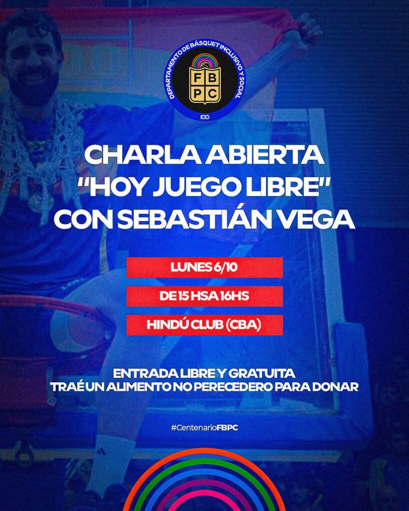 Charla abierta: “Hoy Juego Libre” con Sebastián Vega