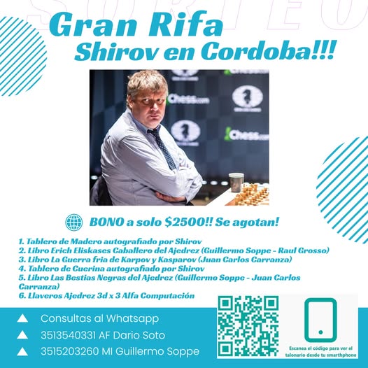 Llega la gran Rifa Shirov en Córdoba