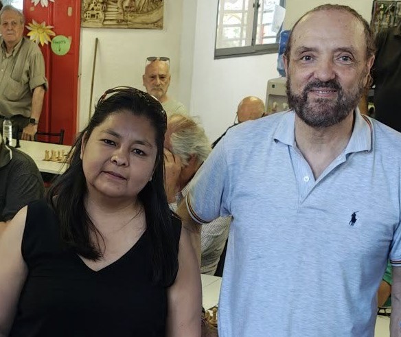 Simultáneas de Ajedrez con Guillermo Soppe y Eliana Mendieta en la Manzana Jesuítica