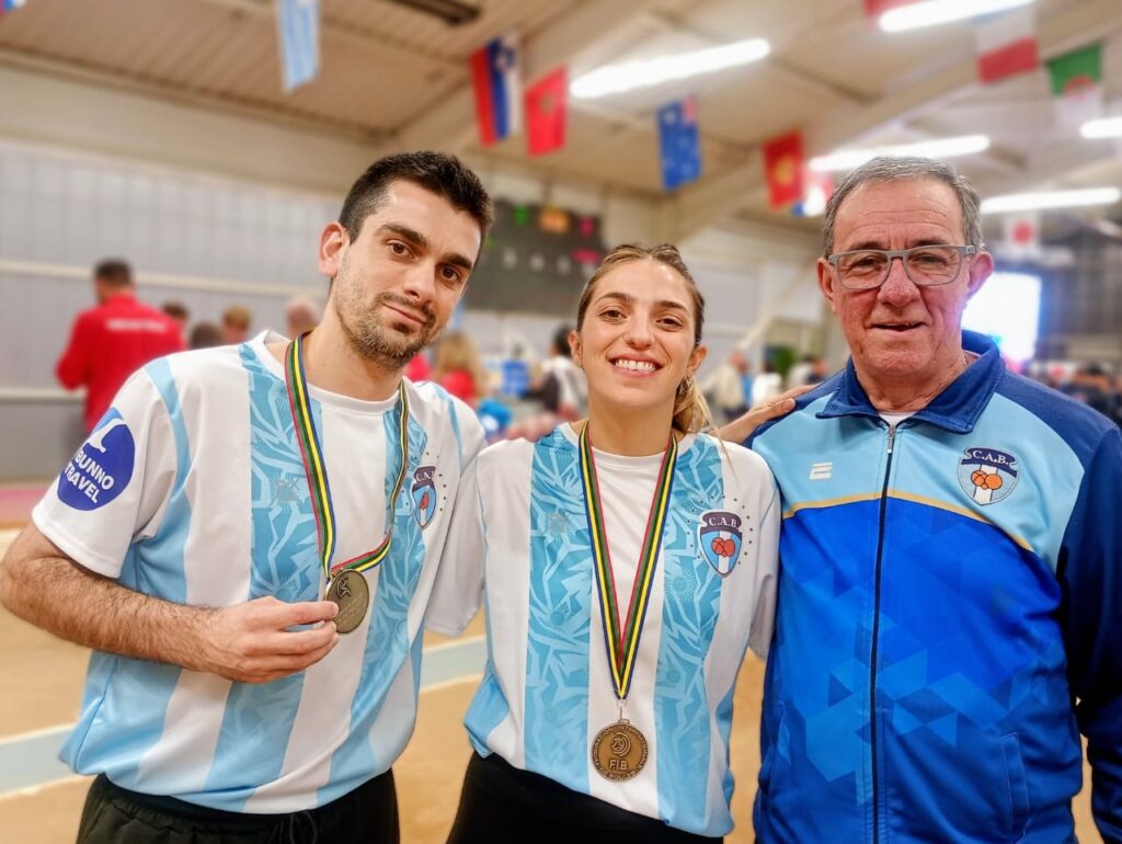 Bochas: en Francia, medalla de Bronce en Tiro de Precisión Mixto para Guadalupe Serantes y Nicolás Pretto