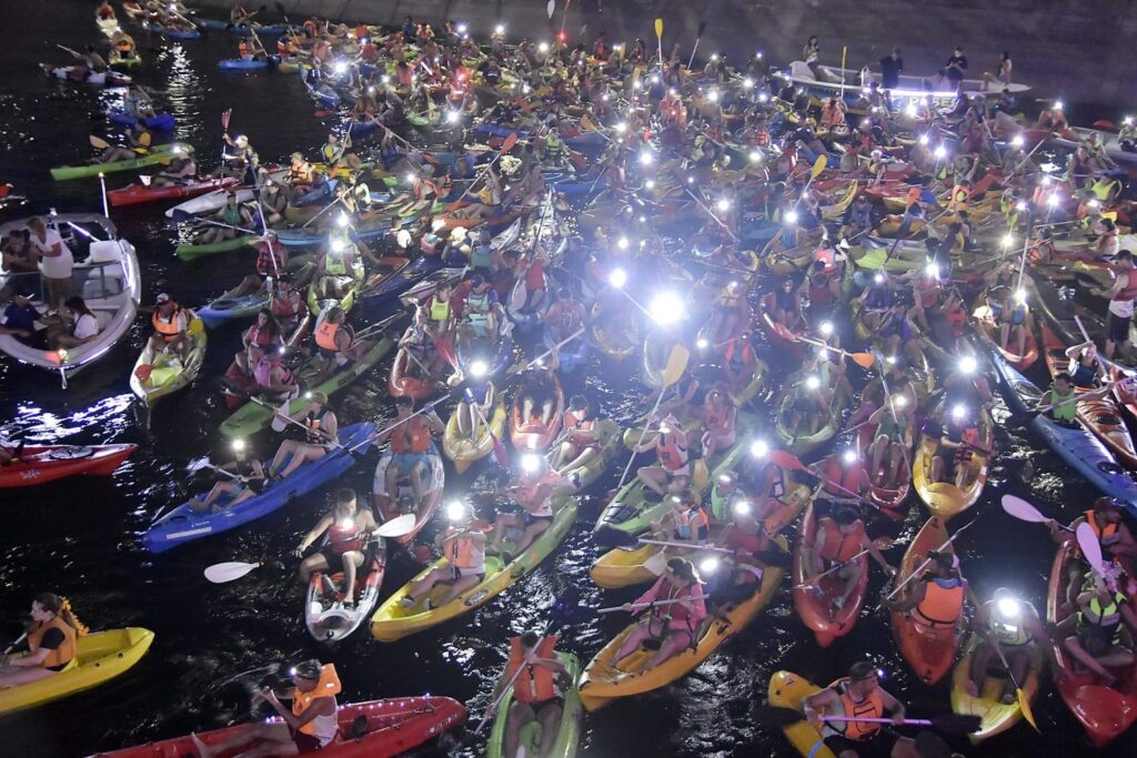 Se realizó en Embalse la 11ª Remada Nocturna