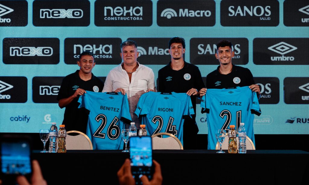 Conferencia de prensa de los nuevos refuerzos de Belgrano