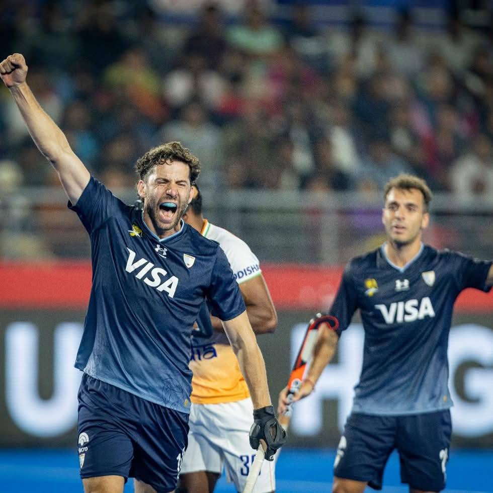 Cuatro tantos de Tomi Domene en la goleada de Los Leones ante India por la Pro League