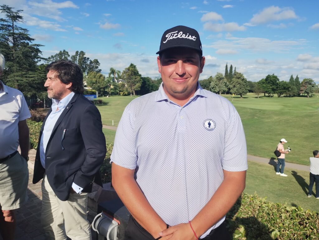 Mateo Pulcini, Campeón del Latin America Amateur Championship de visita en el Jockey Club Córdoba