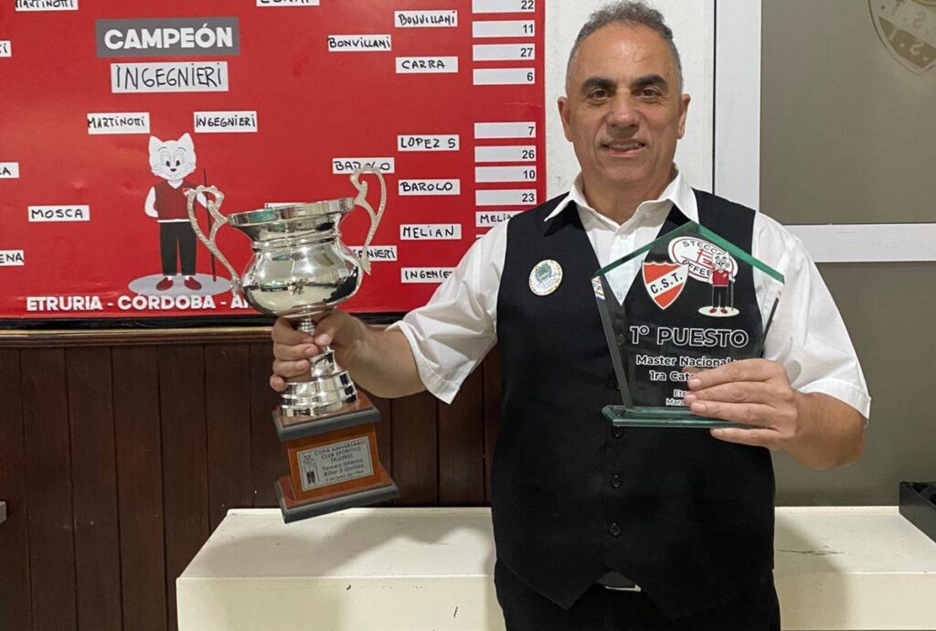 El Billar 5 Quillas del Club Talleres de Etruria recibió a los mejores jugadores del país