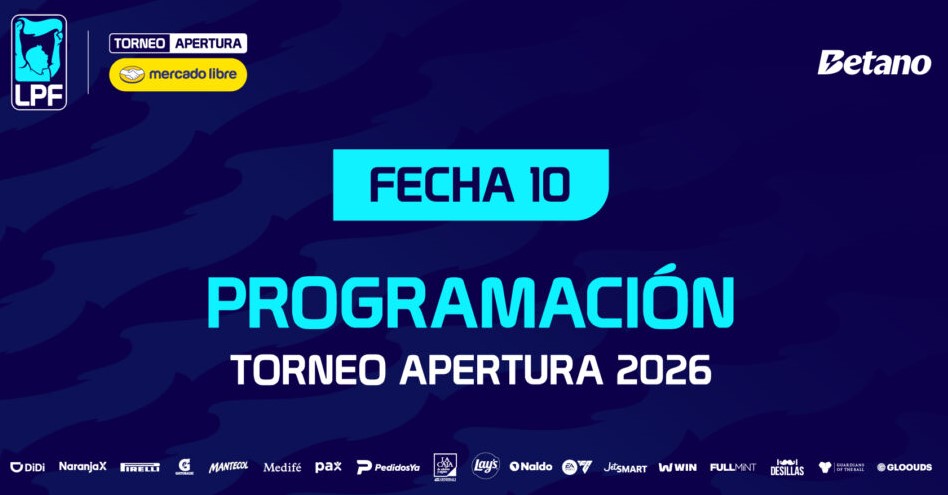 Resultados y programación de la fecha 10 del Apertura de la Liga Profesional de Fútbol