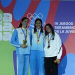 Malena Santillán medalla de plata en los 800 metros libre en los Juegos Sudamericanos en Panamá