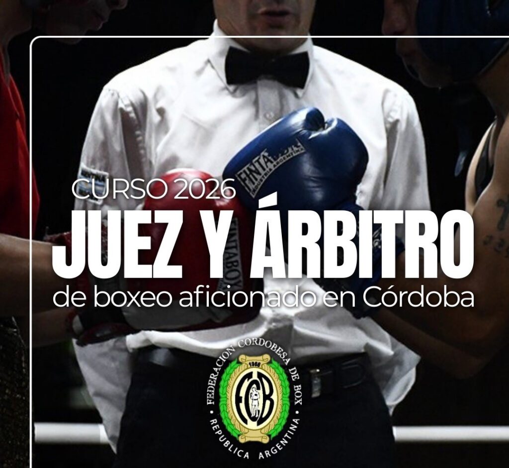Curso de juez y árbitro de boxeo aficionado de la Federación Cordobesa de Box