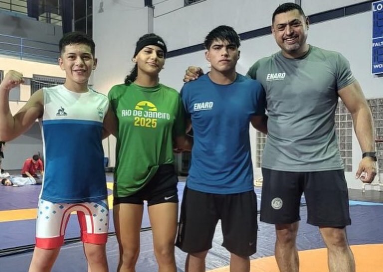 Con participación cordobesa, la selección Argentina de Lucha logró el quinto puesto