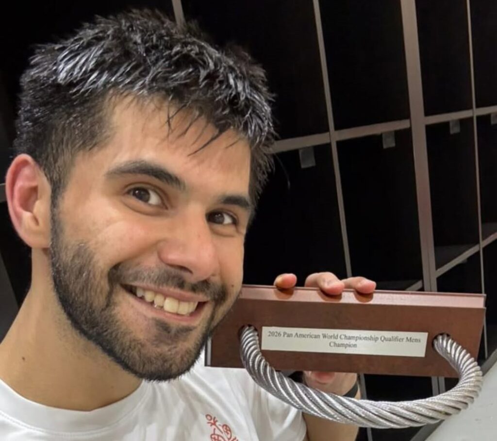 Jeremías Azaña sacó boleto al Mundial de Squash tras ganar las eliminatorias del Panamericano