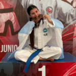 La joven taekwondista moldense Clara Bocco se coronó campeona sudamericana