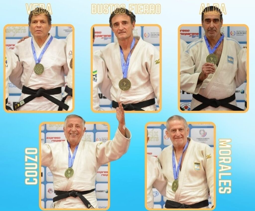 Cosecha de medallas de Oro de los Judocas Veteranos de Córdoba en el Sudamericano de Asunción