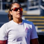 Luisina Giovannini no pudo en el césped de Wimbledon