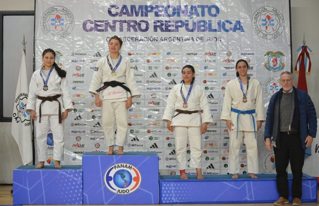 El primer puesto del Medallero quedó para Córdoba en el Campeonato Centro República de Judo 2026