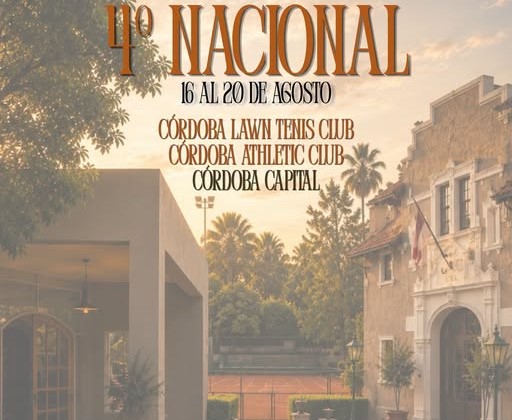 Nacional de Menores de Tenis nuevamente en Córdoba