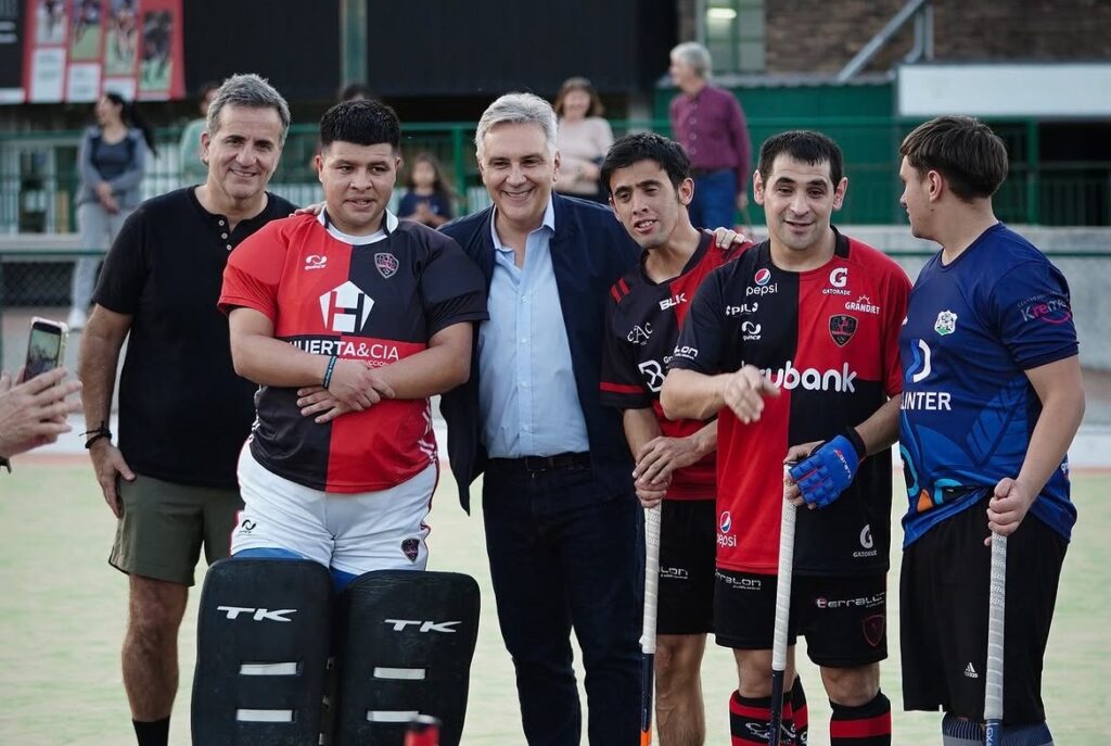 Martín Llaryora estuvo en el Córdoba Athletic