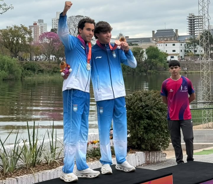 Gran actuación de Bautista Ahumada para quedarse con la medalla de bronce en el slalom masculino de los Juegos Suramericanos