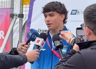 Gran actuación de Bautista Ahumada para quedarse con la medalla de bronce en el slalom masculino de los Juegos Suramericanos