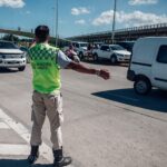 Operativo de ordenamiento y traslado para el partido Argentina-Bolivia en el Estadio Kempes