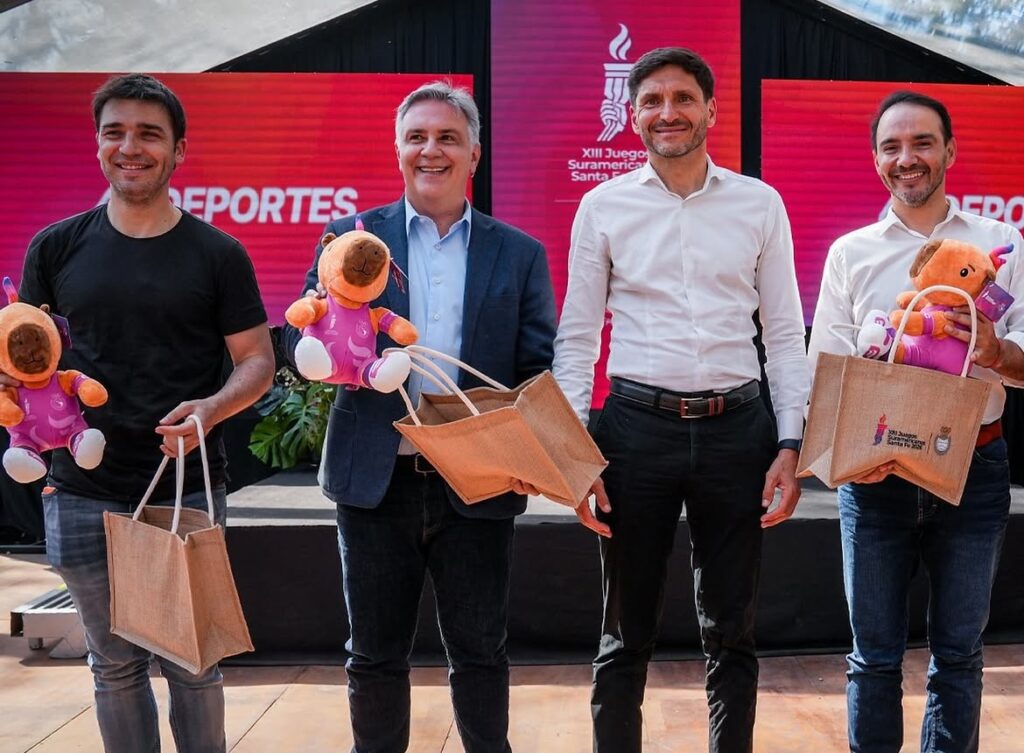 El gobernador Martín Llaryora estuvo en Rosario en los XIII Juegos Suramericanos 2026