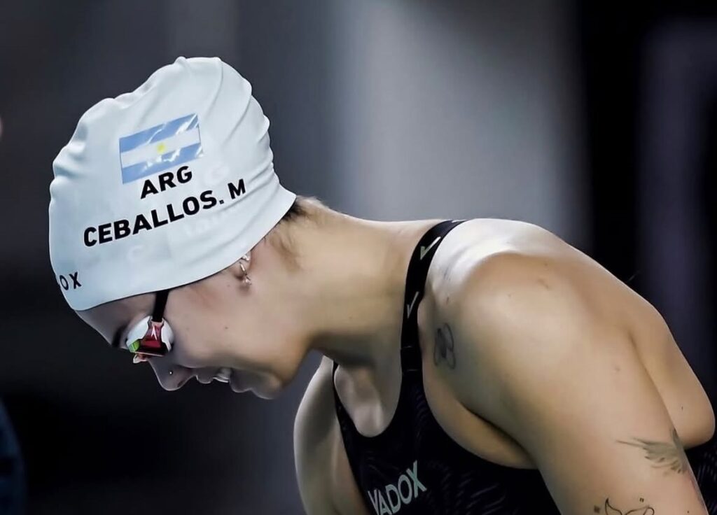 Macarena Ceballos se consagró en los 100 metros pecho y le dio la segunda dorada a la Argentina