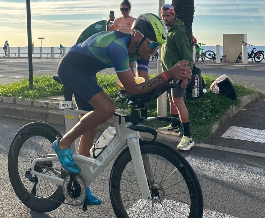 Natalio Puebla sufrió el extravío de su bicicleta entre Francia y España
