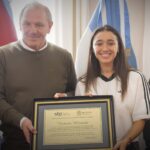 Victoria Miranda fue recibida por el intendente de Río Cuarto Guillermo De Rivas
