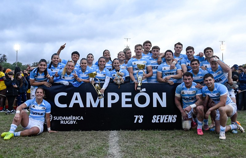Los Pumas 7’s y Las Yaguaretés campeones sudamericanos