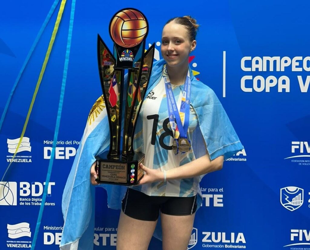 La jugadora cordobesa de Instituto,  Martina Vanni Campeona Sudamericana con Las Panteritas