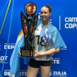 La jugadora cordobesa de Instituto,  Martina Vanni Campeona Sudamericana con Las Panteritas